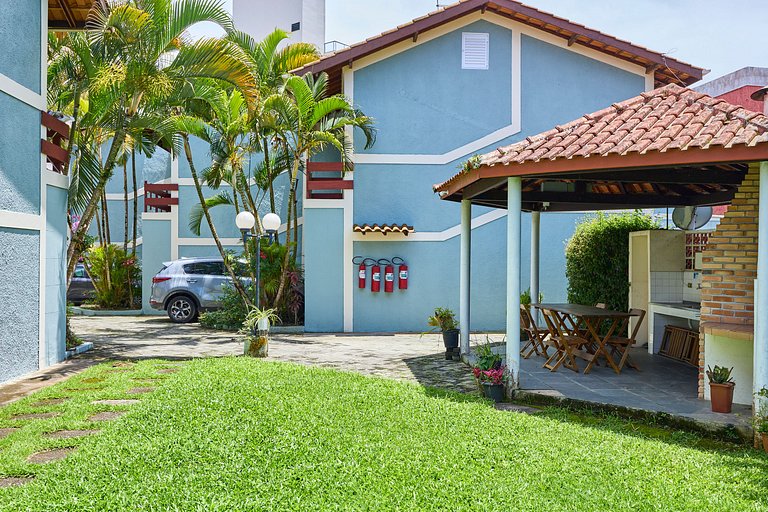 Cond.350 m praia Tenório, pet, churrasq.