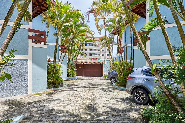 Cond.350 m praia Tenório, pet, churrasq.
